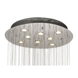 Colorado 8 Light Sphere Crystal Cluster Pendant Light - Polished Chrome