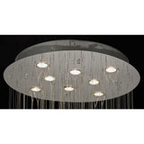 Colorado 8 Light Sphere Crystal Cluster Pendant Light - Polished Chrome