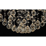 Colorado 8 Light Sphere Crystal Cluster Pendant Light - Polished Chrome