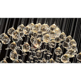 Colorado 8 Light Sphere Crystal Cluster Pendant Light - Polished Chrome