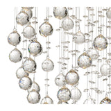 Colorado 8 Light Sphere Crystal Cluster Pendant Light - Polished Chrome