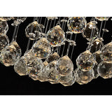 Colorado 8 Light Sphere Crystal Cluster Pendant Light - Polished Chrome