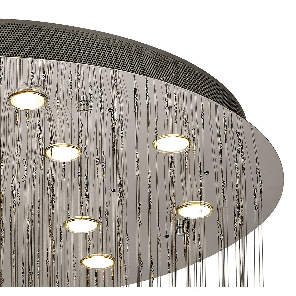 Colorado 13 Light Sphere Crystal Cluster Pendant Light - Polished Chrome