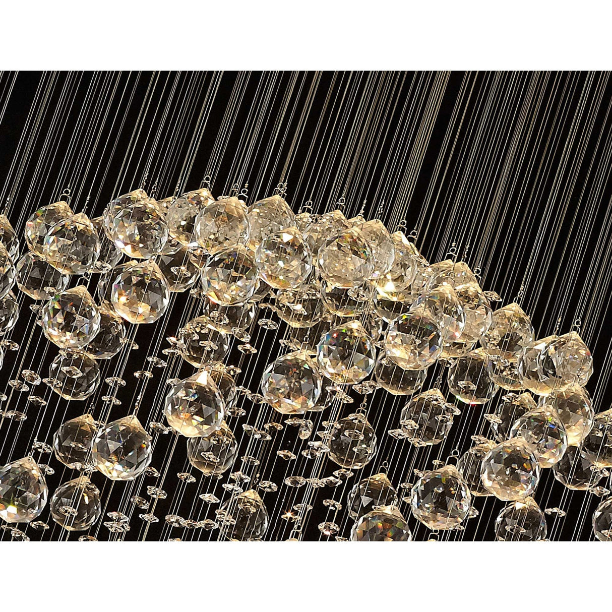 Colorado 13 Light Sphere Crystal Cluster Pendant Light - Polished Chrome