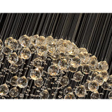 Colorado 13 Light Sphere Crystal Cluster Pendant Light - Polished Chrome