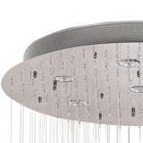 Colorado 7 Light Diamond Crystal Cluster Pendant Light - Polished Chrome