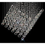 Colorado 7 Light Diamond Crystal Cluster Pendant Light - Polished Chrome