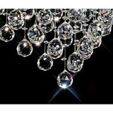 Colorado 7 Light Diamond Crystal Cluster Pendant Light - Polished Chrome