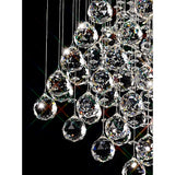 Colorado 7 Light Diamond Crystal Cluster Pendant Light - Polished Chrome