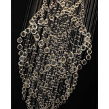 Colorado 9 Light Oval Crystal Cluster Pendant Light - Polished Chrome