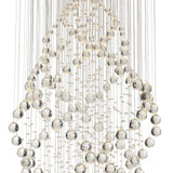 Colorado 9 Light Oval Crystal Cluster Pendant Light - Polished Chrome