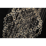 Colorado 9 Light Oval Crystal Cluster Pendant Light - Polished Chrome