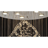 Colorado 9 Light Oval Crystal Cluster Pendant Light - Polished Chrome