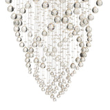 Colorado 9 Light Oval Crystal Cluster Pendant Light - Polished Chrome