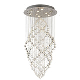 Colorado 9 Light Oval Crystal Cluster Pendant Light - Polished Chrome
