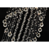 Colorado 6 Light Spiral Crystal Cluster Pendant Light - Polished Chrome