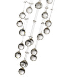 Colorado 6 Light Spiral Crystal Cluster Pendant Light - Polished Chrome