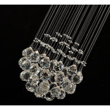Colorado 1 Light Crystal Cluster Pendant Light - Polished Chrome
