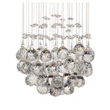 Colorado 1 Light Crystal Cluster Pendant Light - Polished Chrome