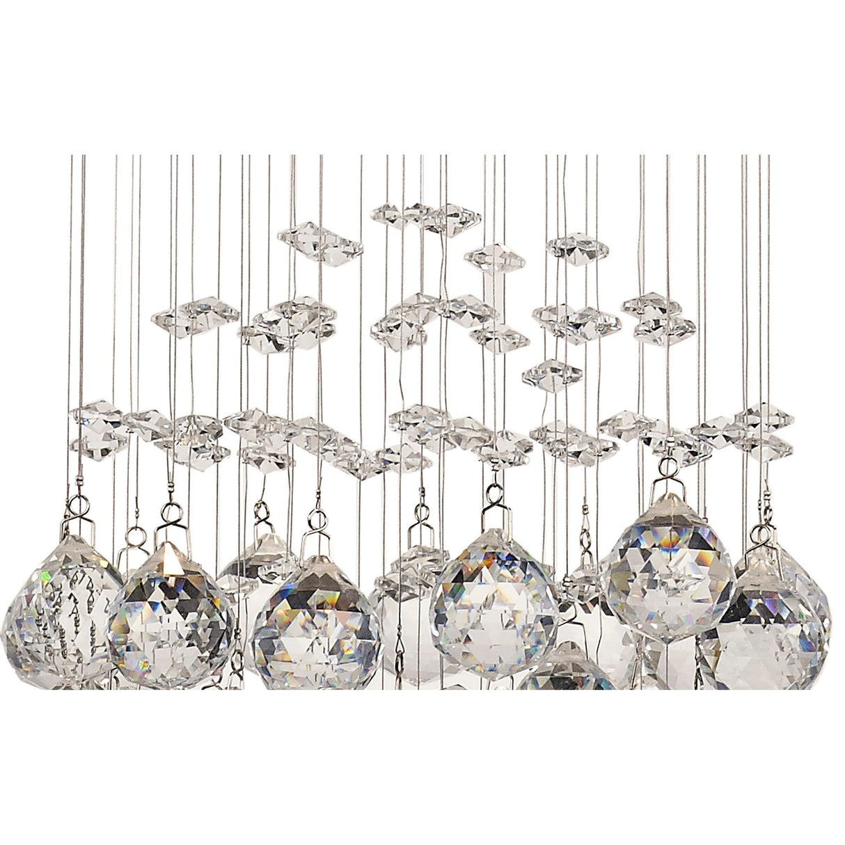 Colorado 1 Light Crystal Cluster Pendant Light - Polished Chrome