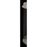 Colorado 1 Light Crystal Cluster Pendant Light - Polished Chrome