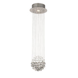 Colorado 1 Light Crystal Cluster Pendant Light - Polished Chrome