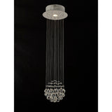 Colorado 1 Light Crystal Cluster Pendant Light - Polished Chrome