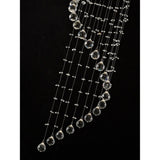 Colorado 1 Light Single-Spiral Crystal Cluster Pendant Light - Polished Chrome