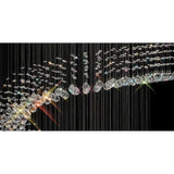 Colorado 12 Light Multi-Spiral Crystal Cluster Pendant Light - Polished Chrome