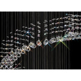 Colorado 9 Light Multi-Spiral Crystal Cluster Pendant Light - Polished Chrome