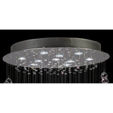 Colorado 10 Light Corkscrew Crystal Cluster Pendant Light - Polished Chrome