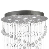 Colorado 10 Light Corkscrew Crystal Cluster Pendant Light - Polished Chrome