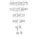 Colorado 10 Light Corkscrew Crystal Cluster Pendant Light - Polished Chrome