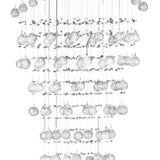 Colorado 10 Light Corkscrew Crystal Cluster Pendant Light - Polished Chrome