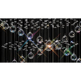 Colorado 10 Light Corkscrew Crystal Cluster Pendant Light - Polished Chrome