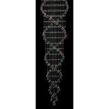 Colorado 9 Light Corkscrew Crystal Cluster Pendant Light - Polished Chrome