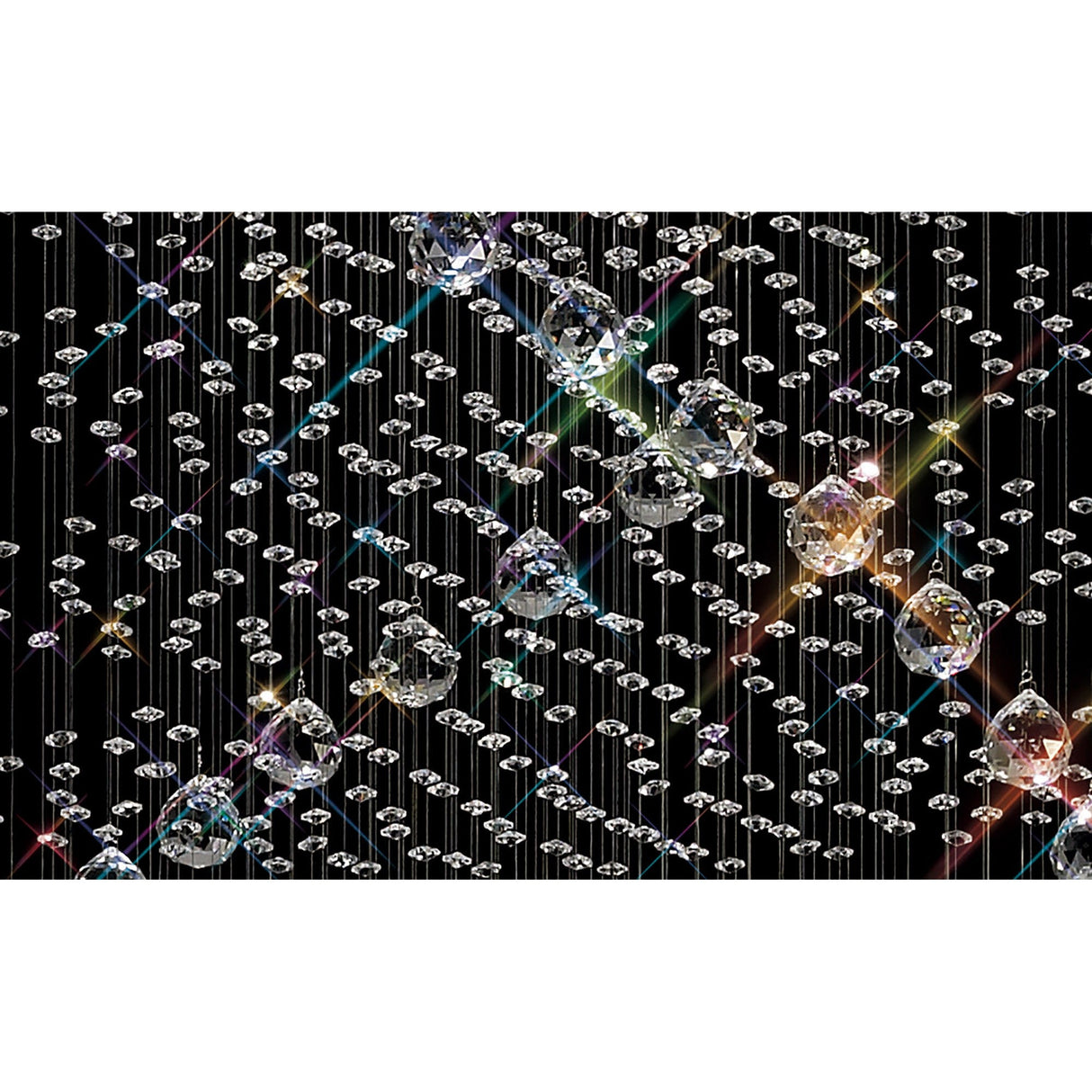 Colorado 9 Light Corkscrew Crystal Cluster Pendant Light - Polished Chrome