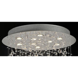 Colorado 9 Light Cone Crystal Cluster Pendant Light - Polished Chrome