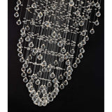 Colorado 9 Light Cone Crystal Cluster Pendant Light - Polished Chrome