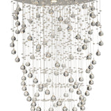 Colorado 9 Light Cone Crystal Cluster Pendant Light - Polished Chrome