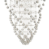 Colorado 9 Light Cone Crystal Cluster Pendant Light - Polished Chrome
