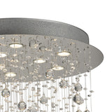 Colorado 9 Light Cone Crystal Cluster Pendant Light - Polished Chrome