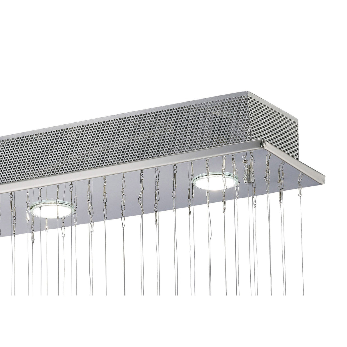 Colorado 4 Light Crystal Bar Pendant Light - Polished Chrome