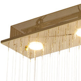 Colorado 4 Light Crystal Bar Pendant Light - French Gold