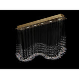 Colorado 6 Light Crystal Bar Pendant Light - French Gold