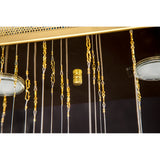 Colorado 6 Light Crystal Bar Pendant Light - French Gold