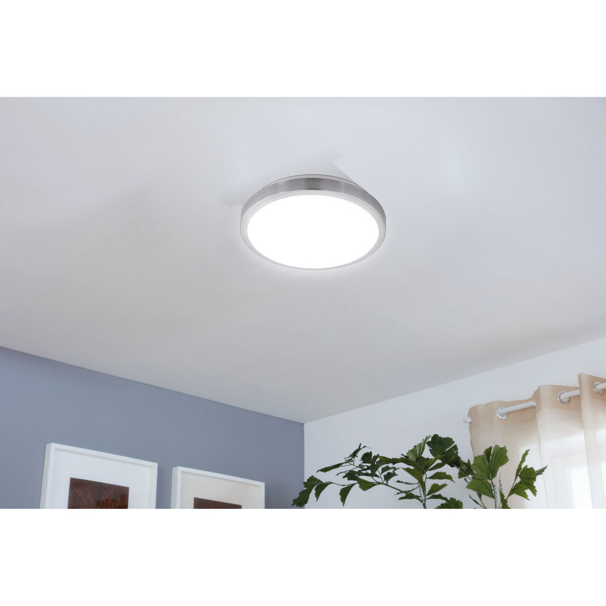 Competa 1 LED Flush Ceiling Light 32.5cm - White