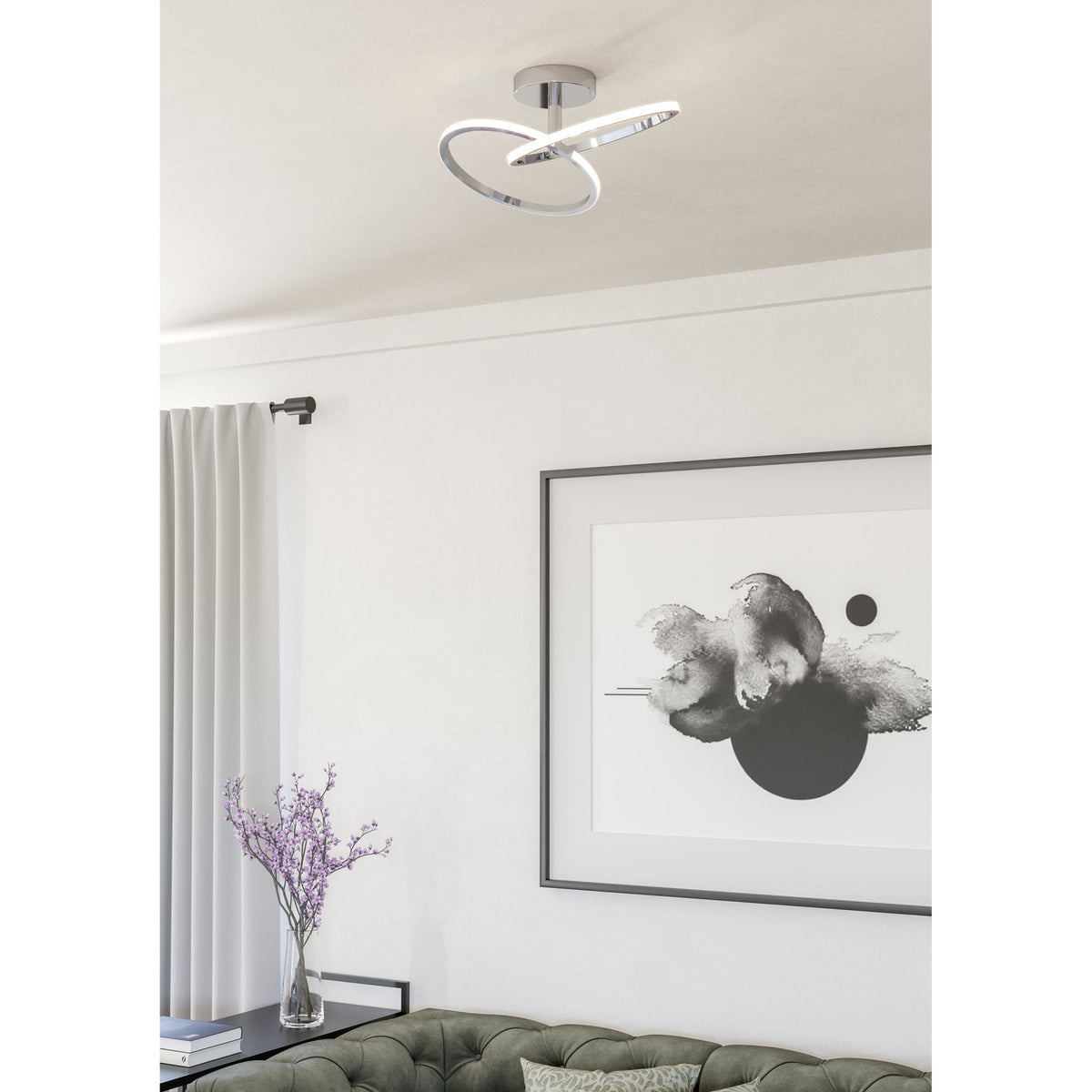Congiunti LED Flush Ceiling Light - Chrome