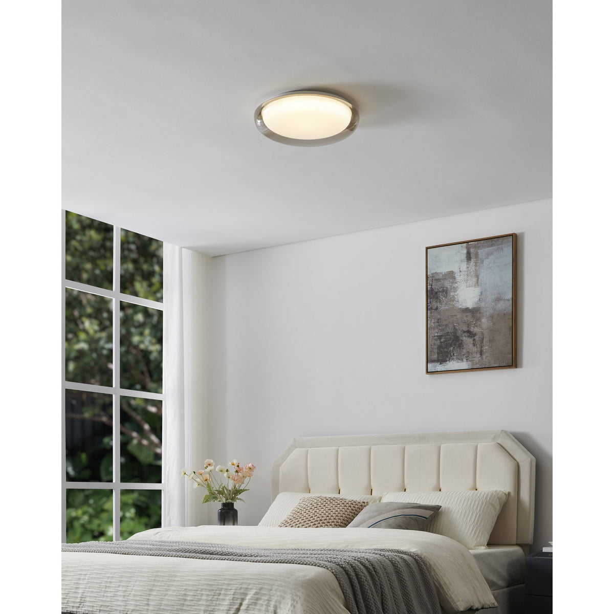 Conistarino LED Flush Ceiling Light 40cm 902784 - White