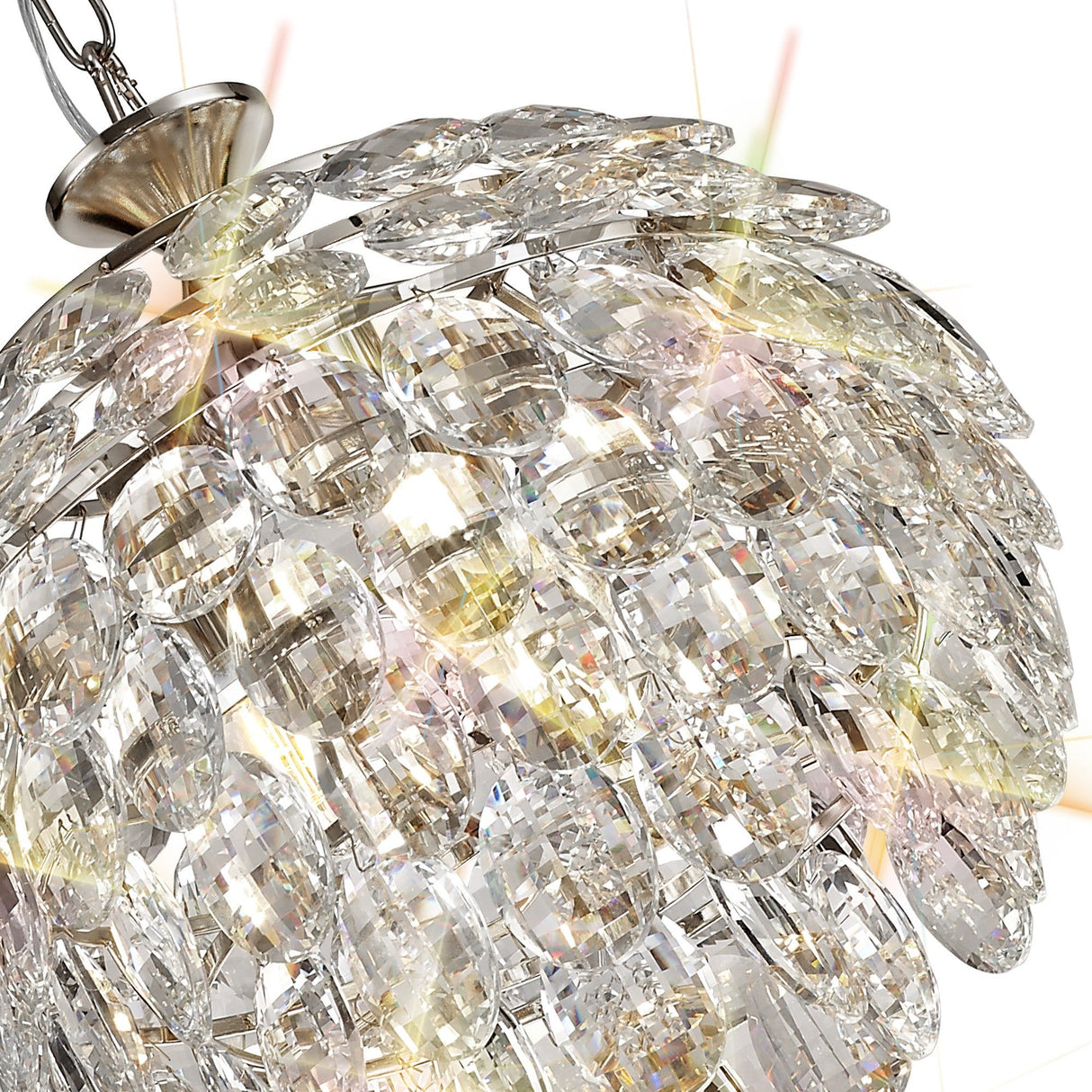 Coniston 3 Light Crystal Pendant Light – Polished Chrome